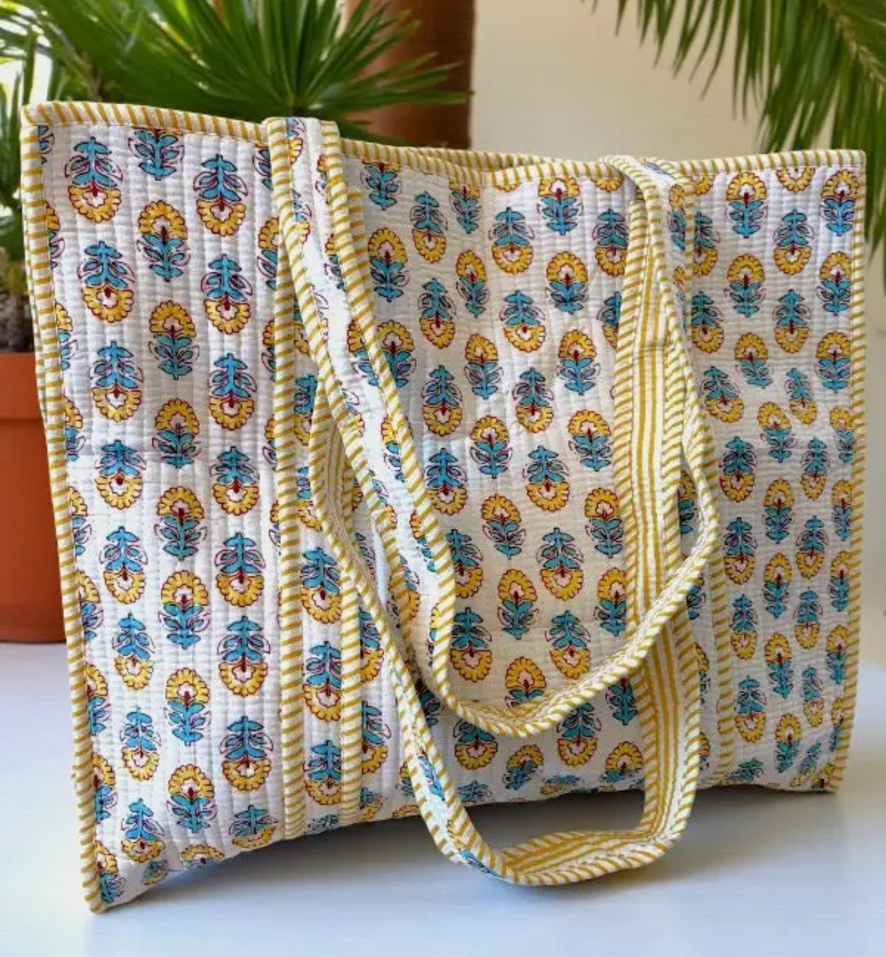 Halsey Yellow Floral Tote