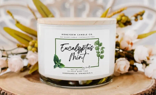Eucalyptus Mint Candle, VARIOUS