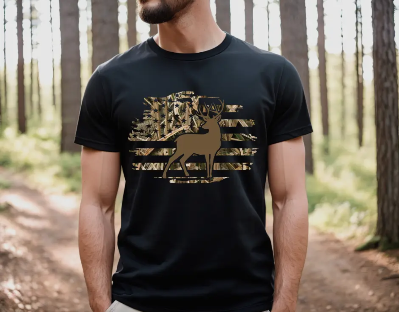 Camo Flag Graphic Tee