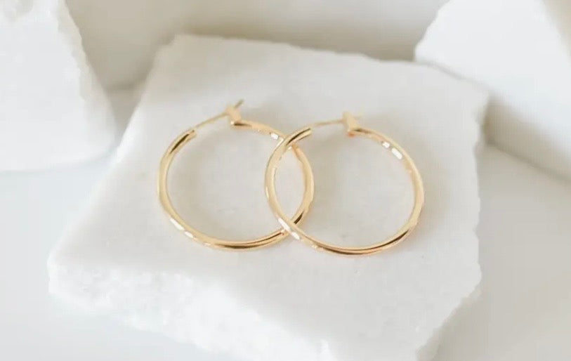 Michelle Gold Hoop Earrings