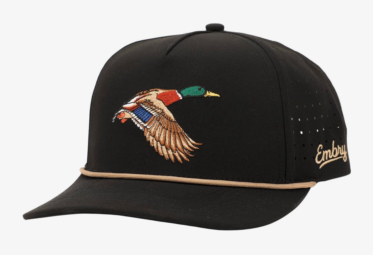 Black Golf Mallard Hat