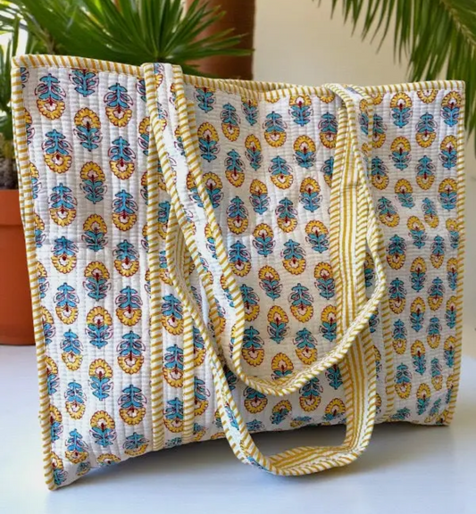 Halsey Yellow Floral Tote