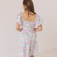 Pink Floral Scallop Trim Dress