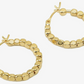 Hadley Gold Cube Bead Earrings