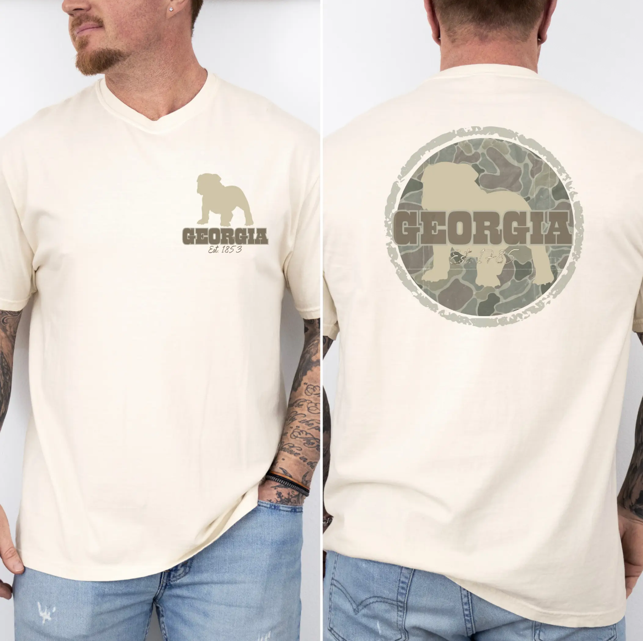 Camo Georgia Est. 1853 Graphic Tee