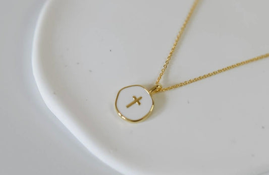 Lennon Cross Charm Necklace