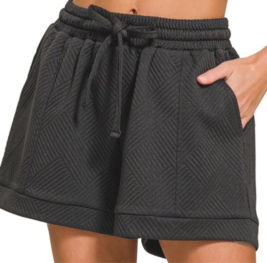 Textured Knit Shorts, VARIOUS