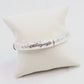 Worn Silver Hammered Bracelet