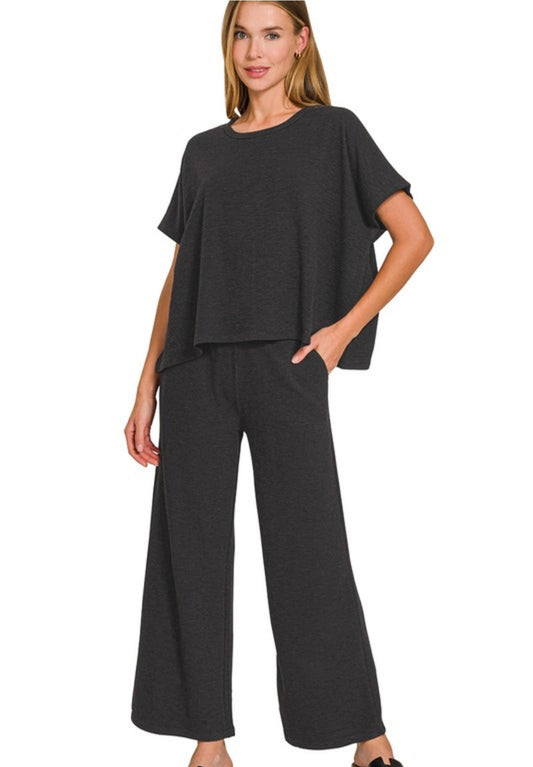 Cotton Slub Knit Set