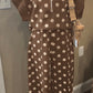 Brown Polka Dot Knit Set