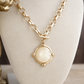 Ivory Stone Chain Necklace
