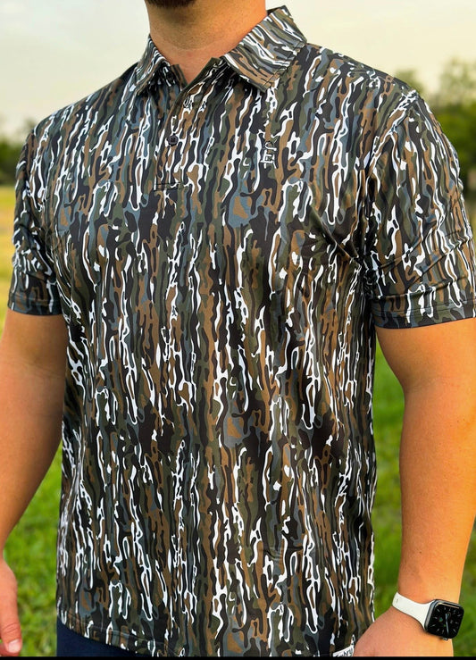 Ranch Camo Golf Polo Shirt