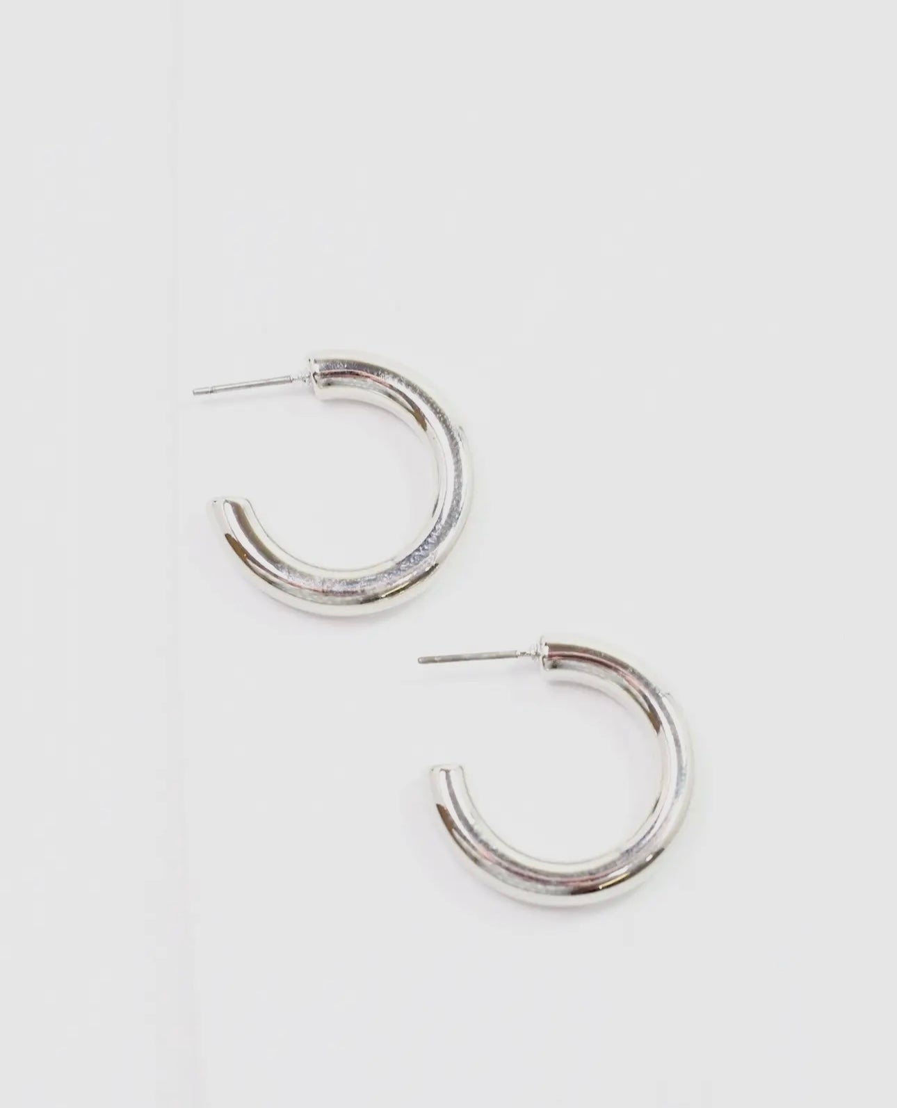 Classic Silver Hoop Earrings