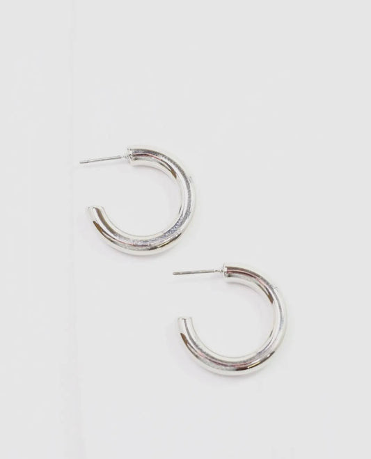 Classic Silver Hoop Earrings