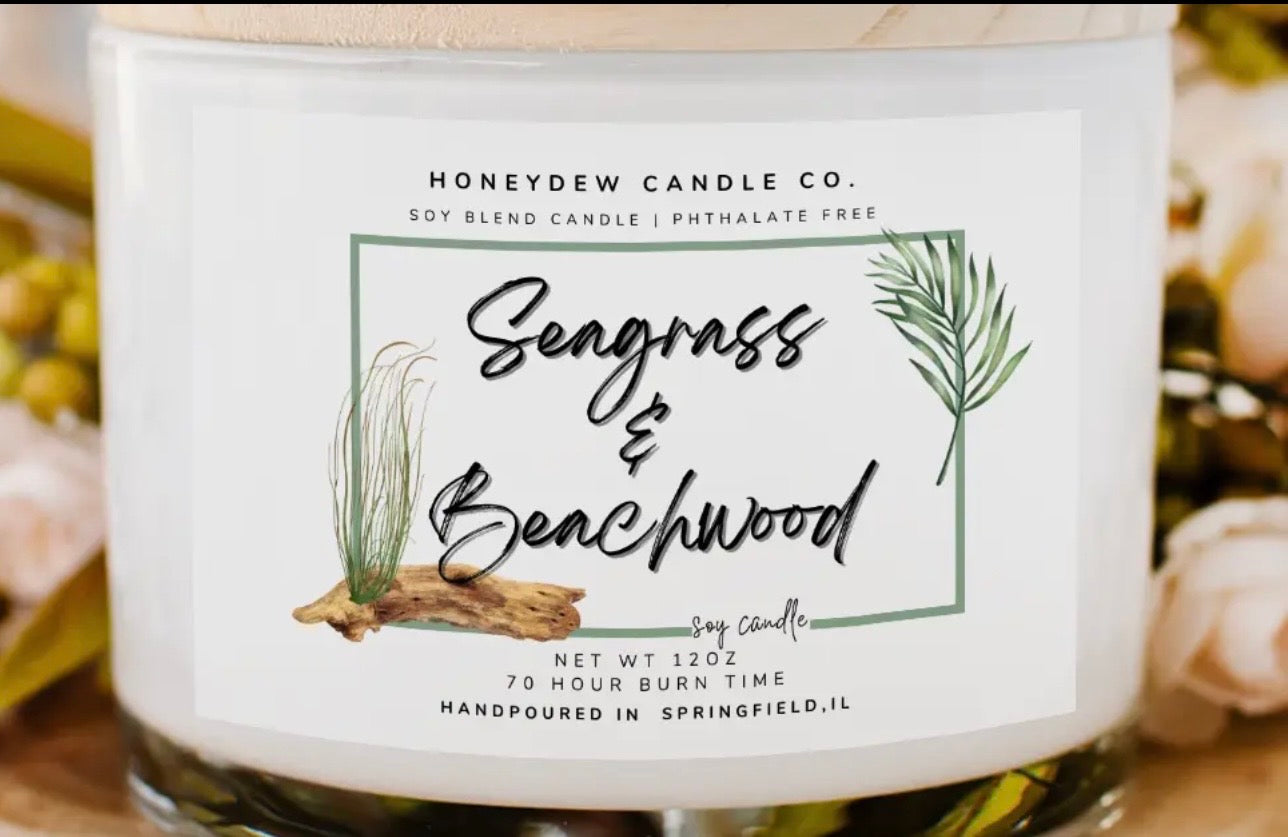 Seagrass & Beachwood Candle