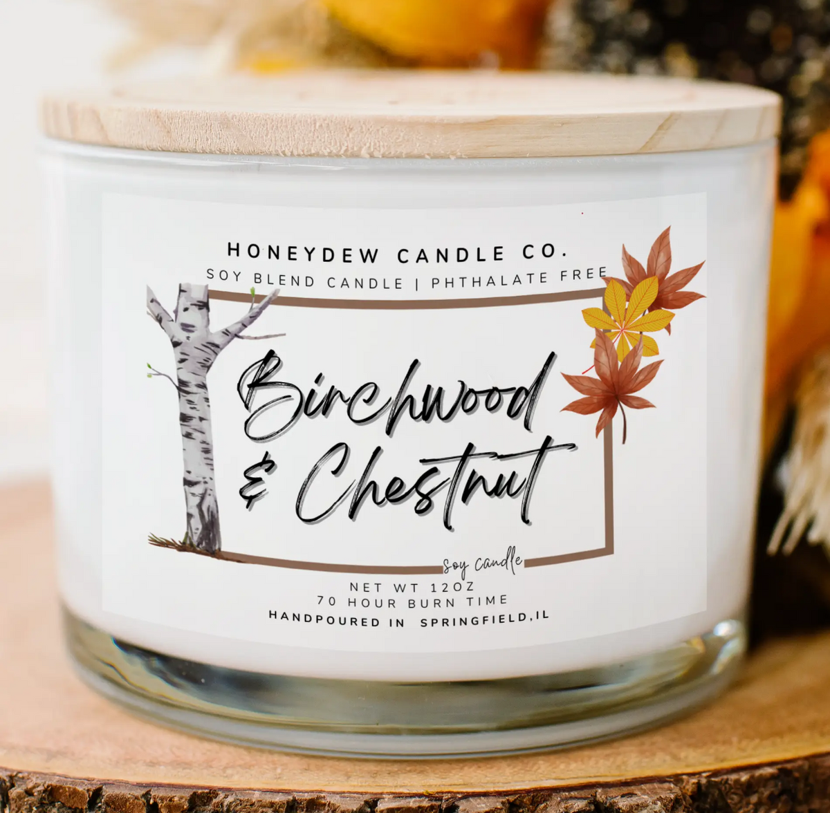 Birchwood & Chestnut Candle, VARIOUS