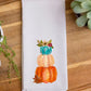 Three Pumpkins Stack Kitchen Towel