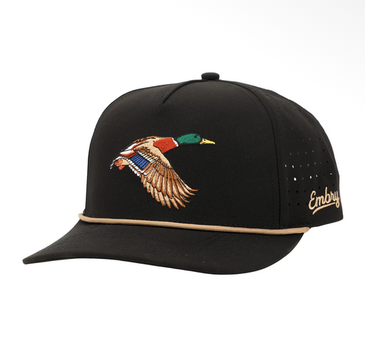 Black Golf Mallard Hat