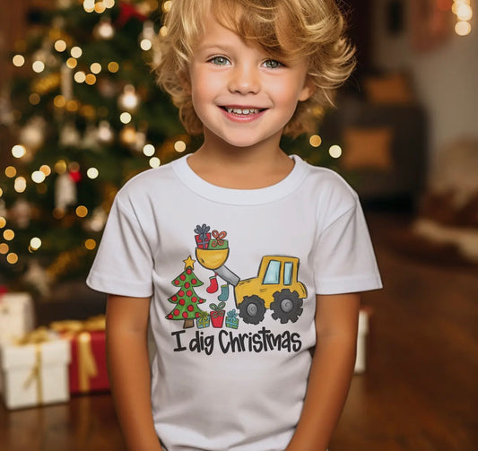 I Dig Christmas Toddler Tee