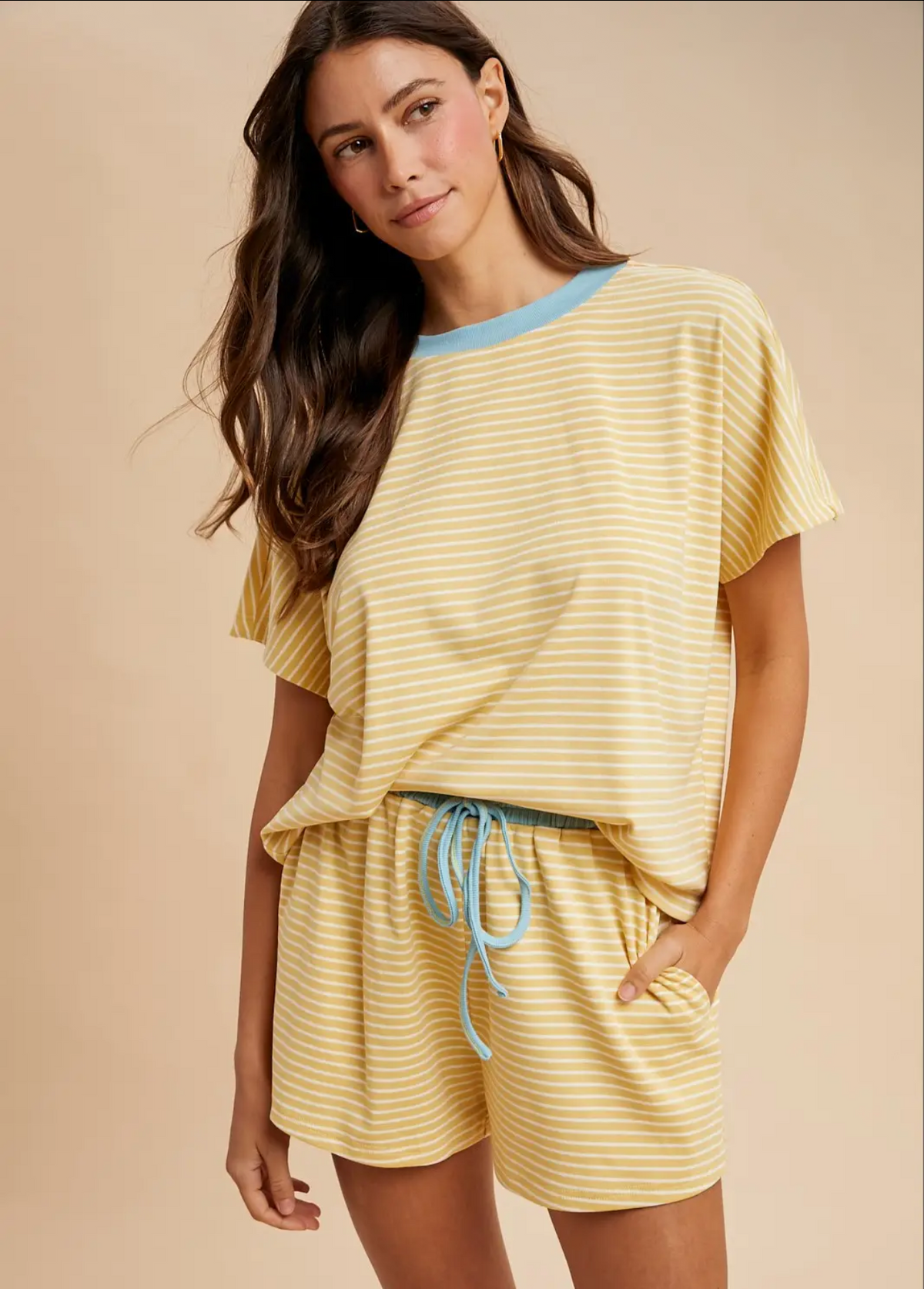 Butter Sky Stripe Knit Set