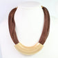 Albert Mesh Brown Necklace
