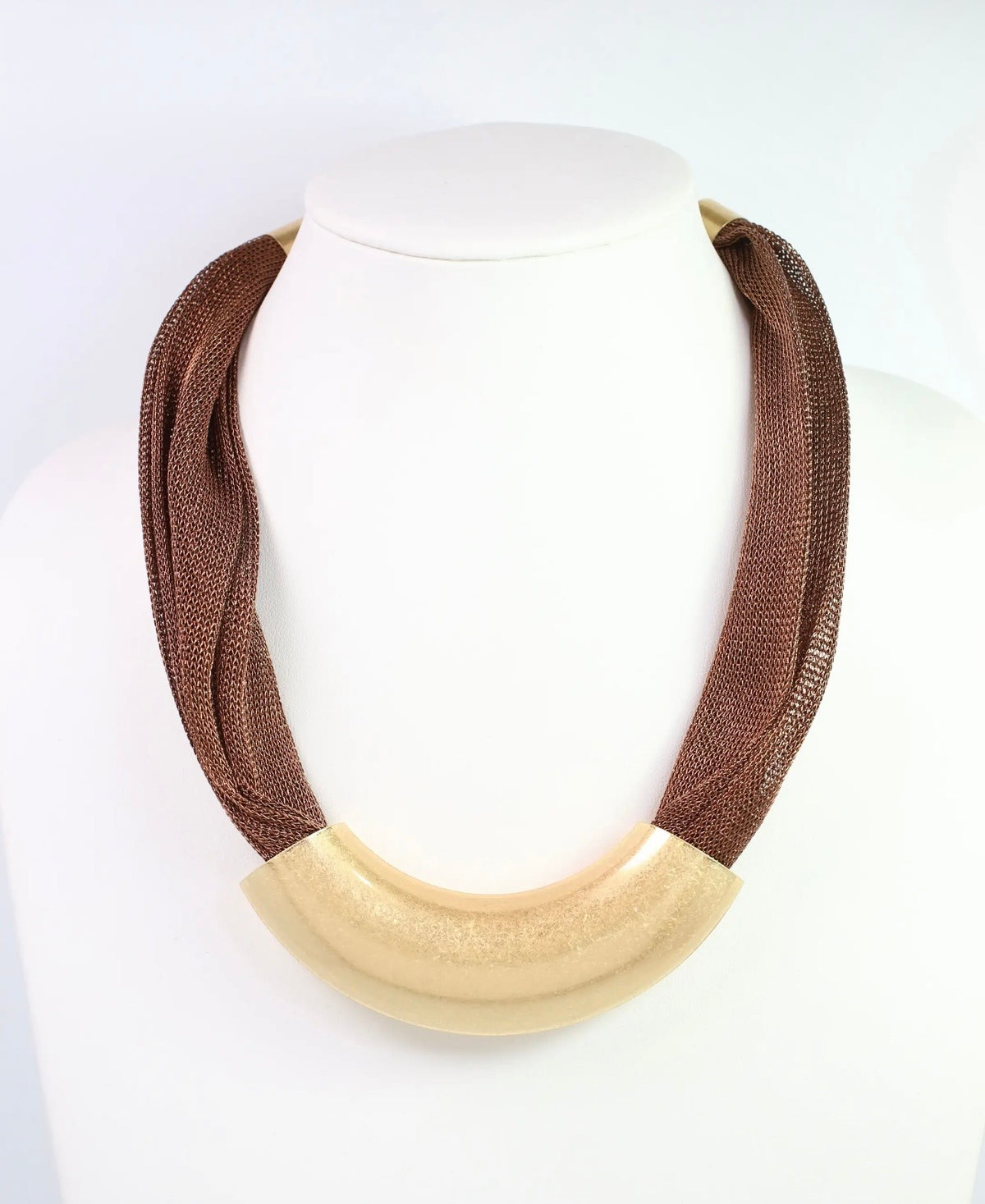 Albert Mesh Brown Necklace