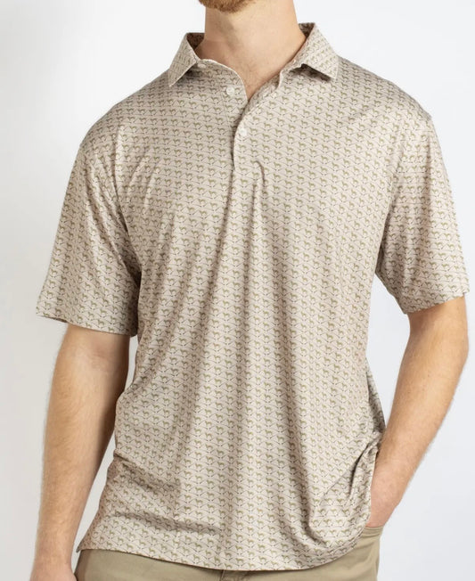 Bird Dog Tan Performance Polo