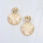 Gold Drop Hammered Earrings