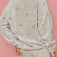 Plush Star Pattern Loungewear Set