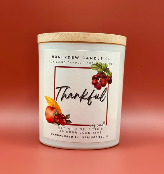 Thankful Candle