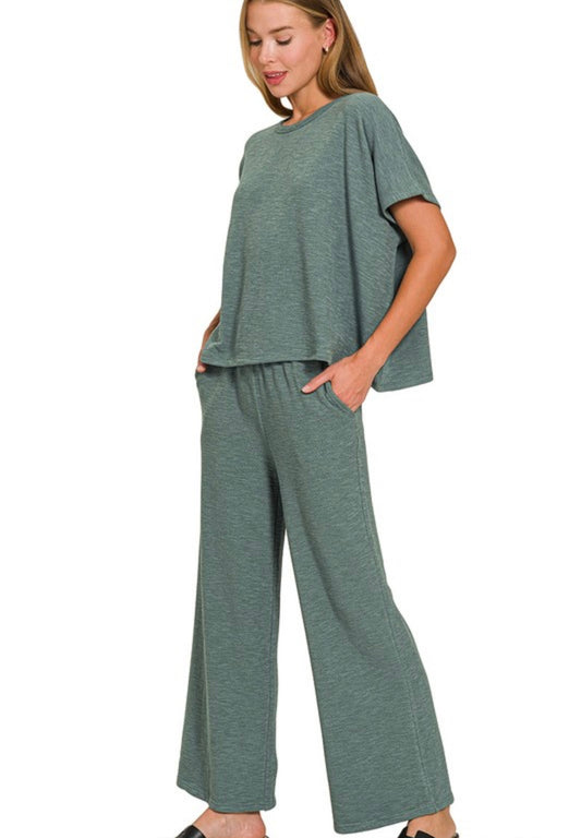 Cotton Slub Knit Set
