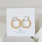 Vivian Gold Bead Hoop Earrings