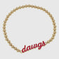 Dawgs Red Bead Bracelet