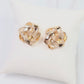 Twisted Gold Stud Earrings