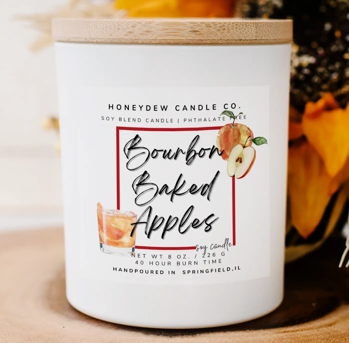 Bourbon Baked Apples Candle
