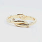 Gold Twist Hinged Bracelet