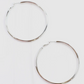 Latch Silver Hoop Earrings
