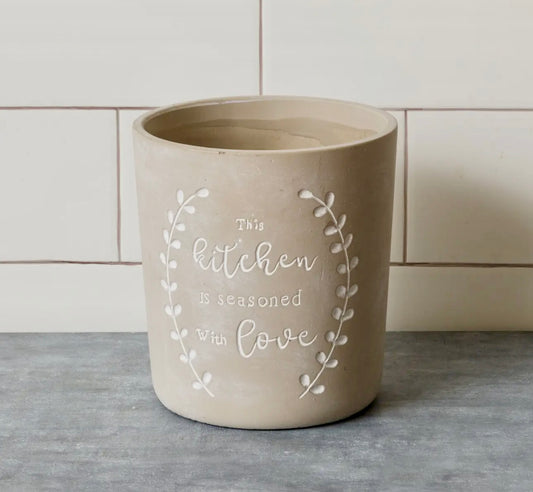 Kitchen Cement Crock