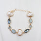 Pearl & Blue Stone Bracelet