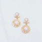 Terrace Pearl Circle Drop Earrings