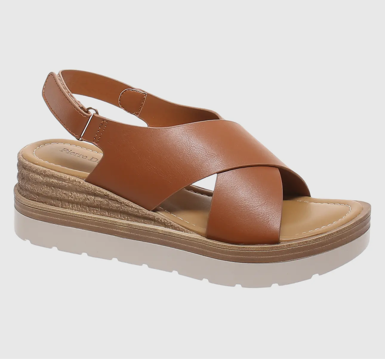 Tan Wedge Sandal