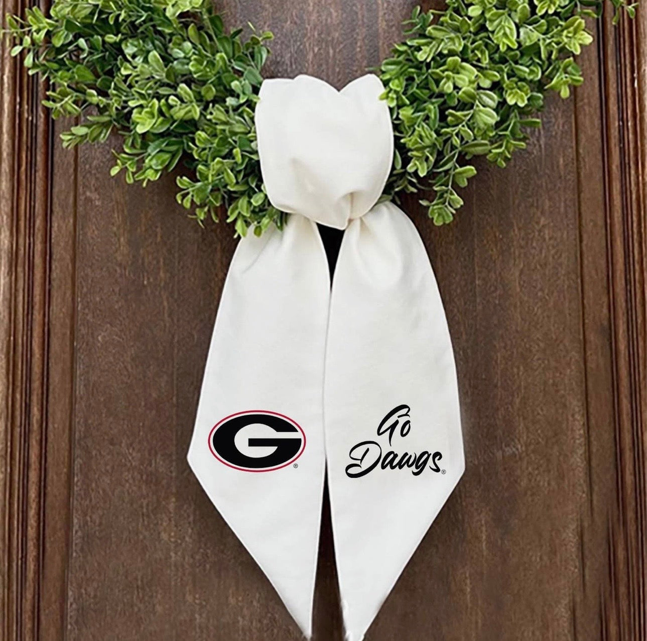 Go Dawgs Wreath Sash