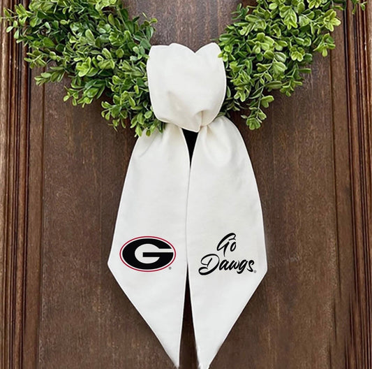 Go Dawgs Wreath Sash