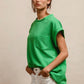 Kelly Green Textured Top