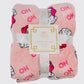 Ho Ho Ho Santa Pink Throw