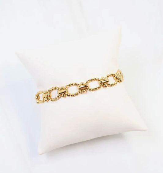 Kingston Twisted Gold Link Bracelet
