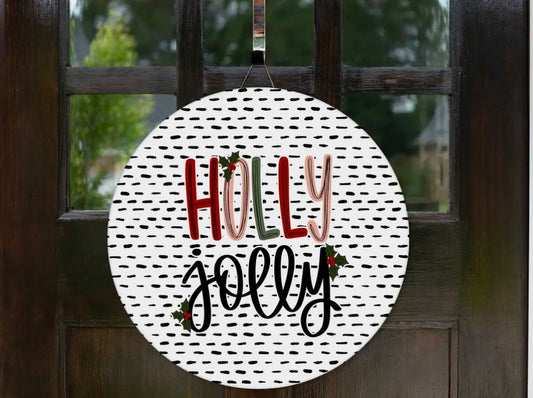 Holly Jolly Door Hanger