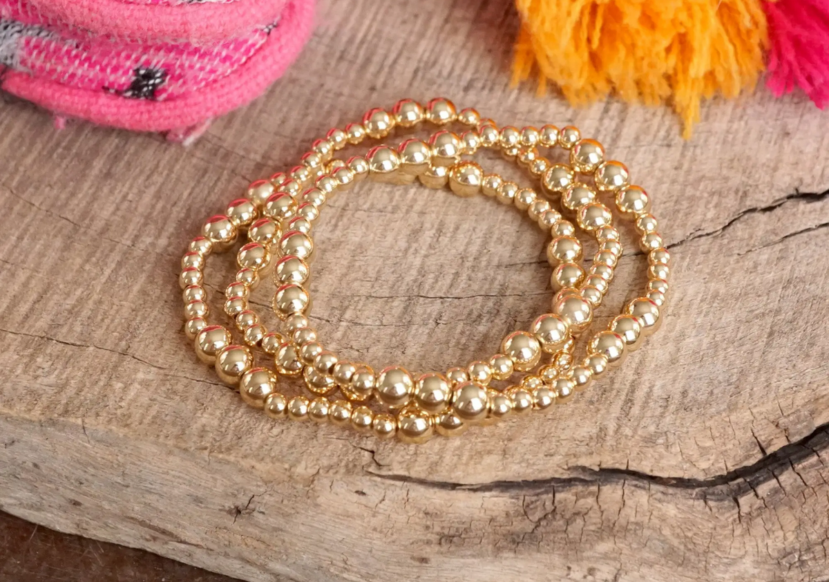 Multi Size Beaded Bracelet Set