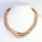 Tan Cord Layered Necklace