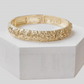 Textured Gold Bangle Bracelet